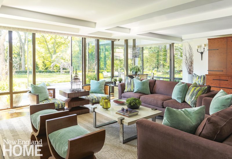 an updated tudor style home in wellesley new england home magazine