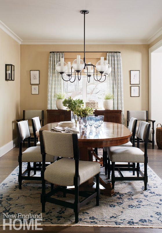 Galleries New England Home Updated Traditional Neutral Dining Room