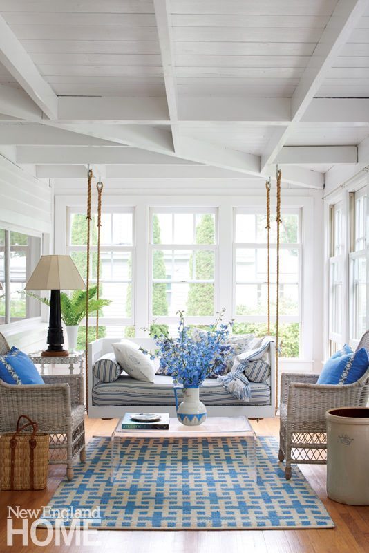 a designer s vacation home on the maine coast new england home