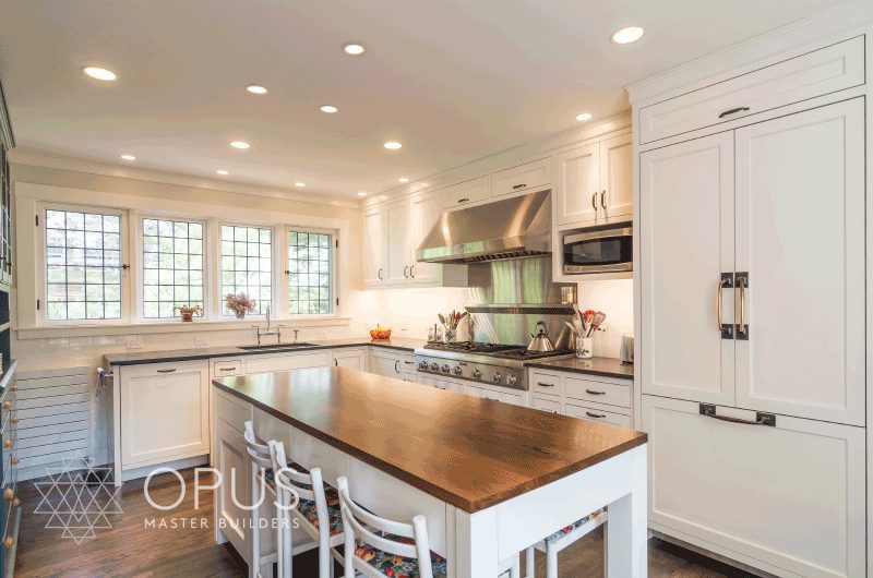 Luxury Home Construction New England: white kitchen