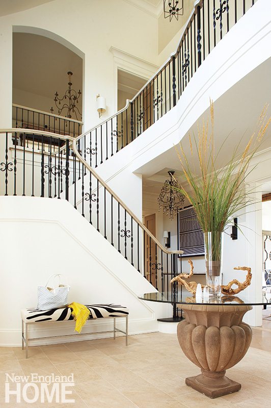 Contemporary Martha's Vineyard home staircase