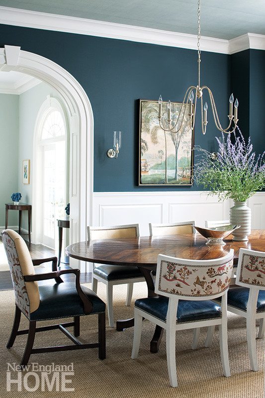 Time Again A Georgian Home Revival New England Magazine Blues