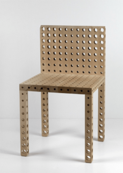 Gijs Bakker, for Fiction Factory, The Chair w/ Holes in Maple