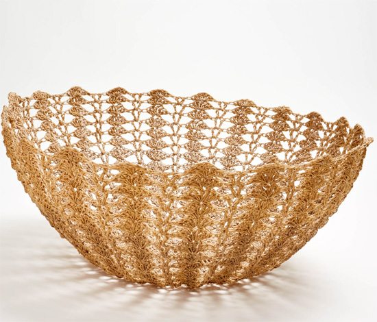 Large Urchin Bowl in hemp from ABC Home 