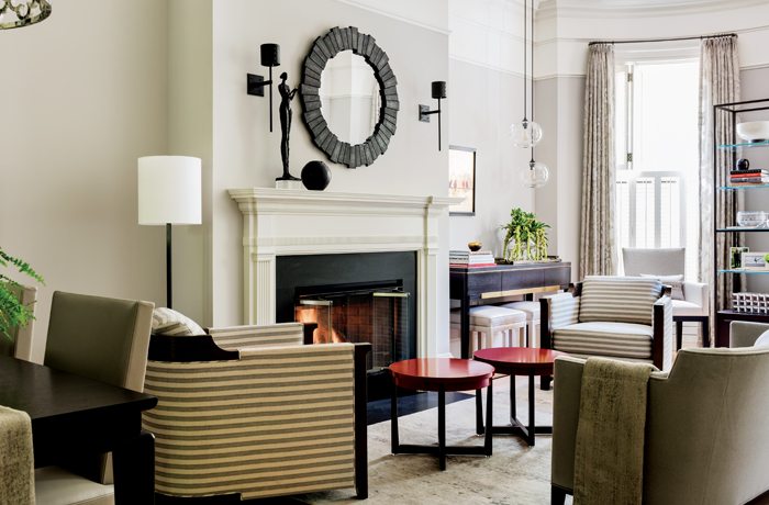 Nicole Hogarty Boston Townhouse for an Empty Nester Living Room