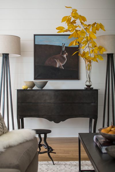 Styling a room Sophisticated country-style vignette