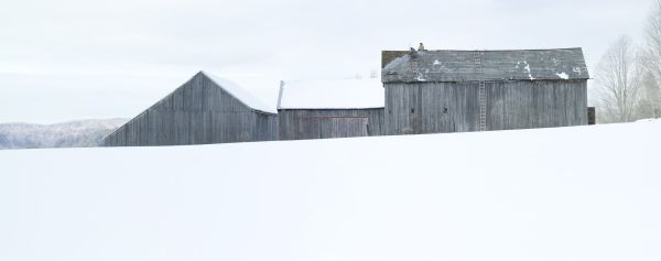 Jim Westphalen Winter Barnscape, Bakersfield, Vermont