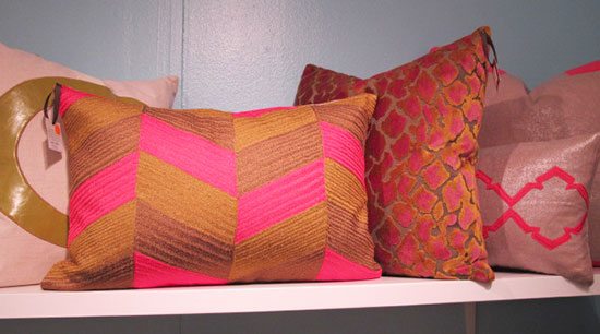 piper collection pink pillows