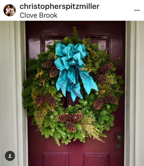 Christopher Spitzmiller Christmas wreath
