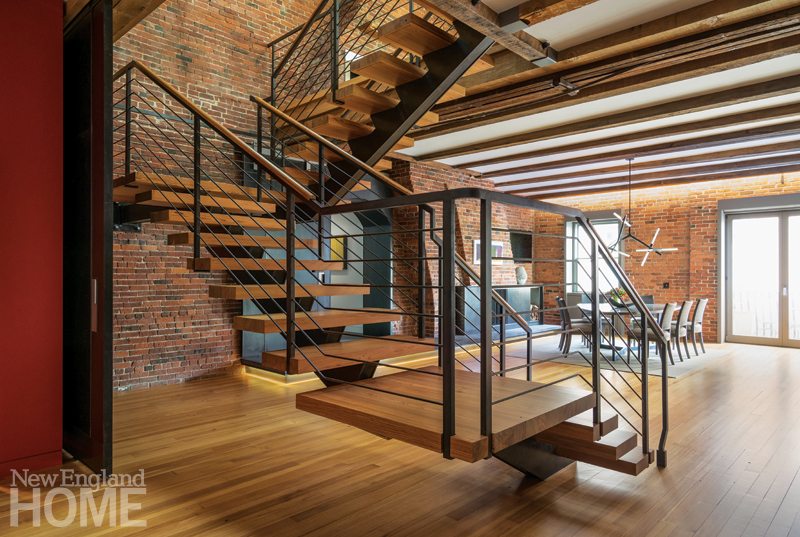 industrial chic on boston harbor new england home magazine