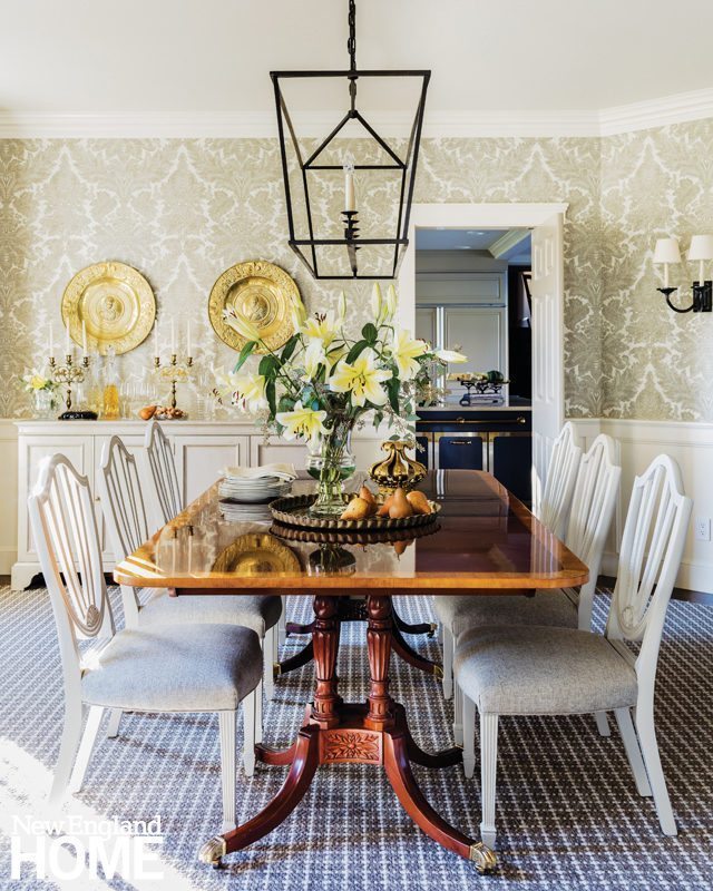 Galleries New England Home Stripping Painting And Reupholstering The Dining Room Chairs Lent Beautiful But Staid Mahogany Set A Whole New Look