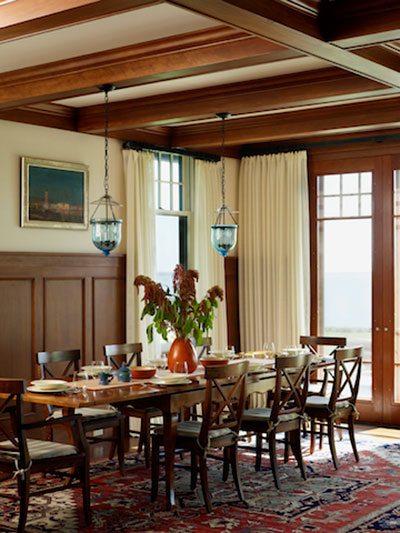 rhode island coastal dining room