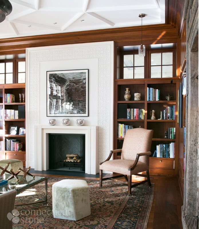 At Connecticut Stone Design Trends Spark New Fireplace Designs