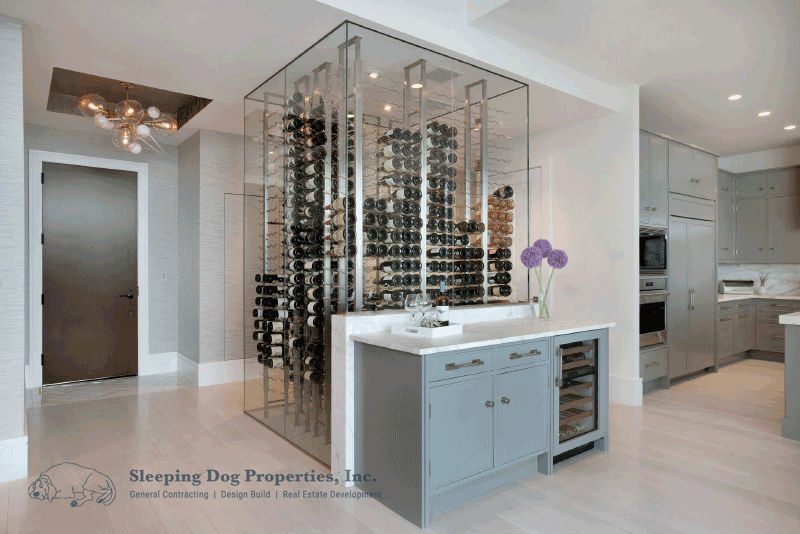 Glass wine storage