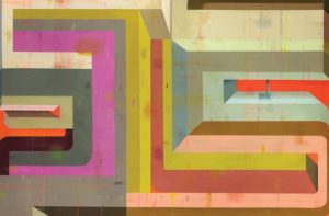 Deborah Zlotsky oil on canvas colorful abstract